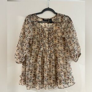 Anthropologie Brand Myth NYC Floral Top